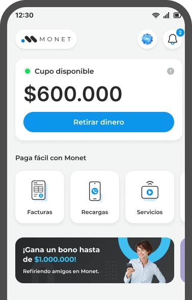 App de Monet en tu celular